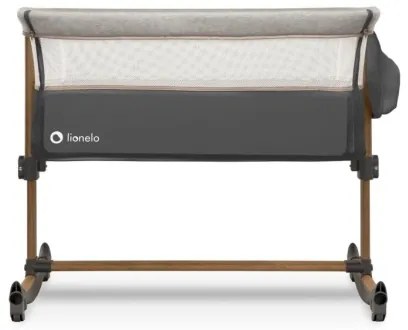 Lionelo - Detská postieľka 3v1 LEONIE šedá/čierna