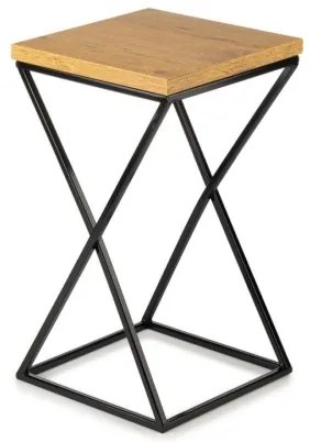 Stojan na kvety LOFT 40x24 cm čierna/hnedá