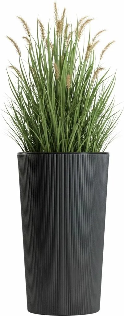 PLASTOVÝ KVETINÁČ URBANIKA ECO 57X29,5 CM ANTRACITOVÁ