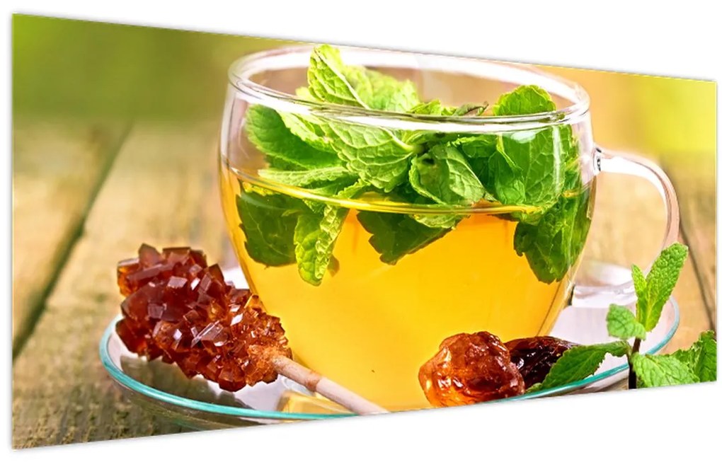 Obraz - Čaj (120x50 cm)