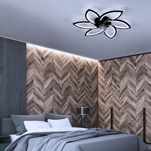 Brilagi-LED stmievateľné svietidlo s ventilátorom LED/50W/230V 3000-6500K čierne