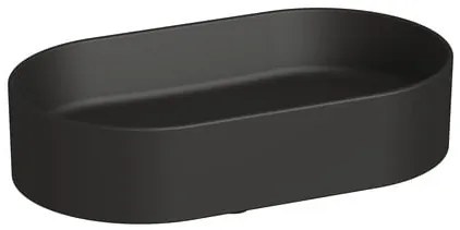 Jika Astra umývadlo na dosku 53x31 cm černá mat bez otvoru pre batériu, bez prepadu H8183667161121