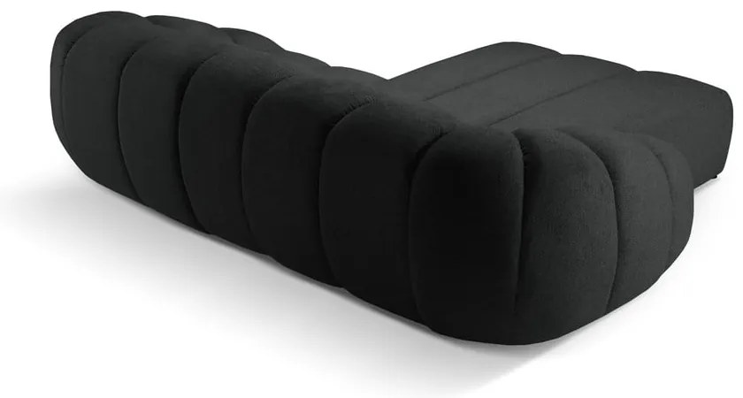 Čierna rohová pohovka (ľavý roh) Diana – Micadoni