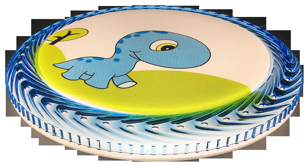 NIPEKO Stropné LED osvetlenie do detskej izby DINOSAUR, 24W, denná biela, 40cm, okrúhle