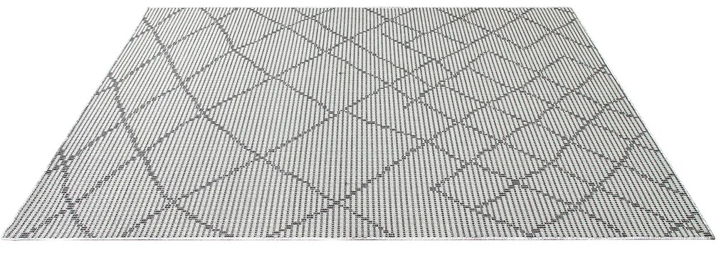 Dekorstudio Šnurkový koberec PALM 3526 - antracitový Rozmer koberca: 80x150cm