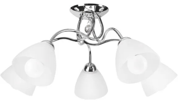 Prisadený luster MIRANDA 5xE27/60W/230V lesklý chróm