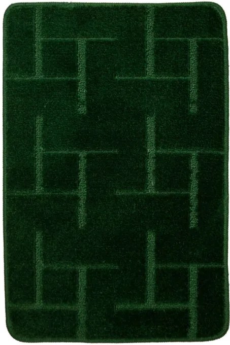 Kúpeľňový koberček TERAMO fľaškovo zelený