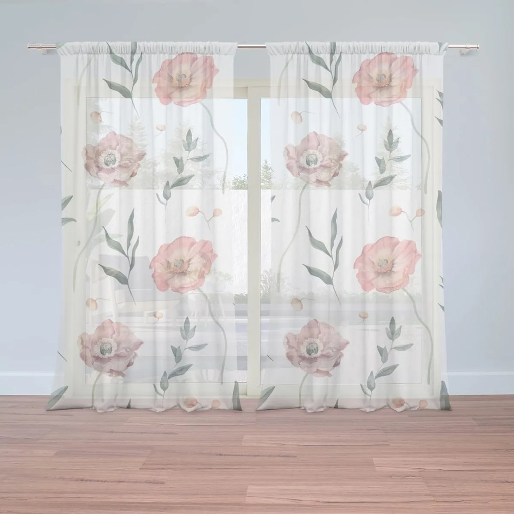 Sablio Záclony Romantické iskerníky: 2ks 150x250cm