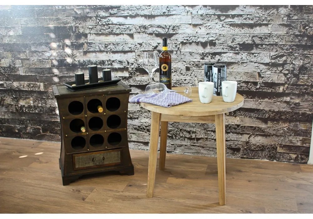 Hnedá vinotéka na 9 fliaš, 46x58 cm – Deco Pleasure