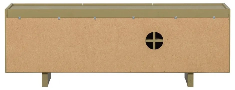 Zelený TV stolík z borovicového dreva 152x53x46 cm Basu – WOOOD