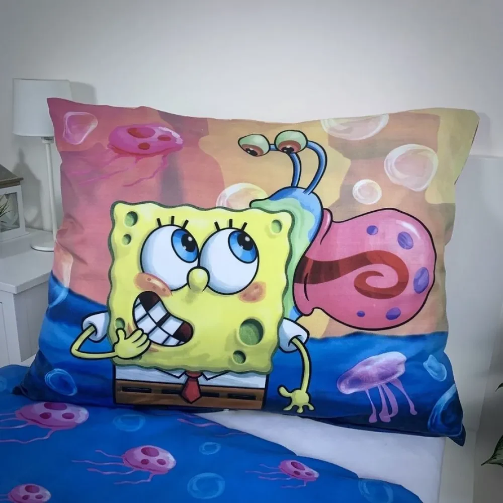 Detské obliečky z mikrovlákna SPONGEBOB PARTY farebné Rozmer obliečky: 70 x 90 cm | 140 x 200 cm