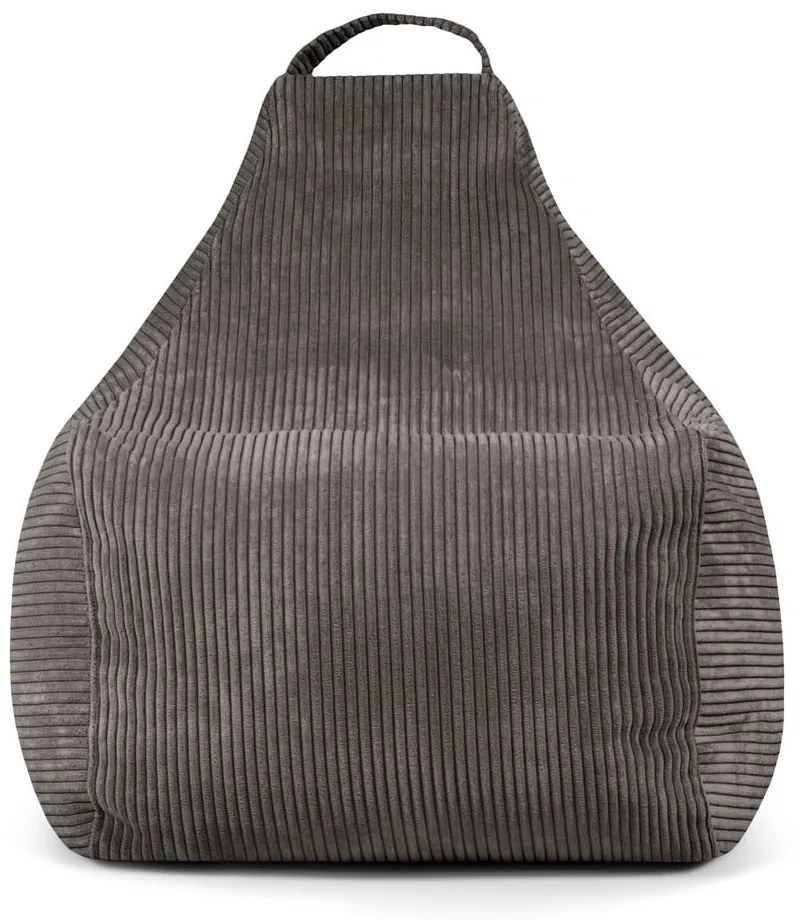 Hnedý menčestrový sedací vak Play Amuse – SLOWDOWN