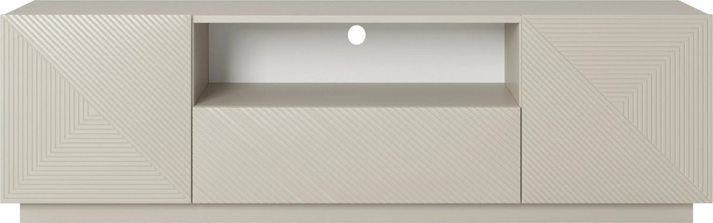 RTV skrinka Asha 167 cm so zásuvkou a výklenkom - kašmír