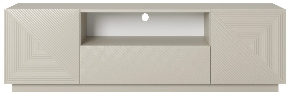 TV stolík Asha 167 cm so zásuvkou a otvorenou policou - kašmír