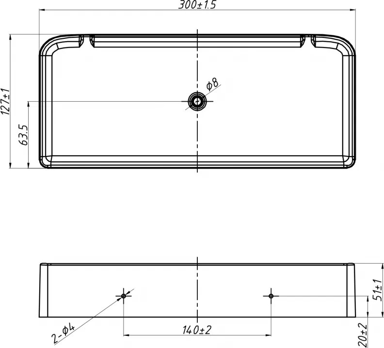 Mexen X-Wall-S, SMC nástenná polica 30 x 12,7 cm, biela, 1901301305