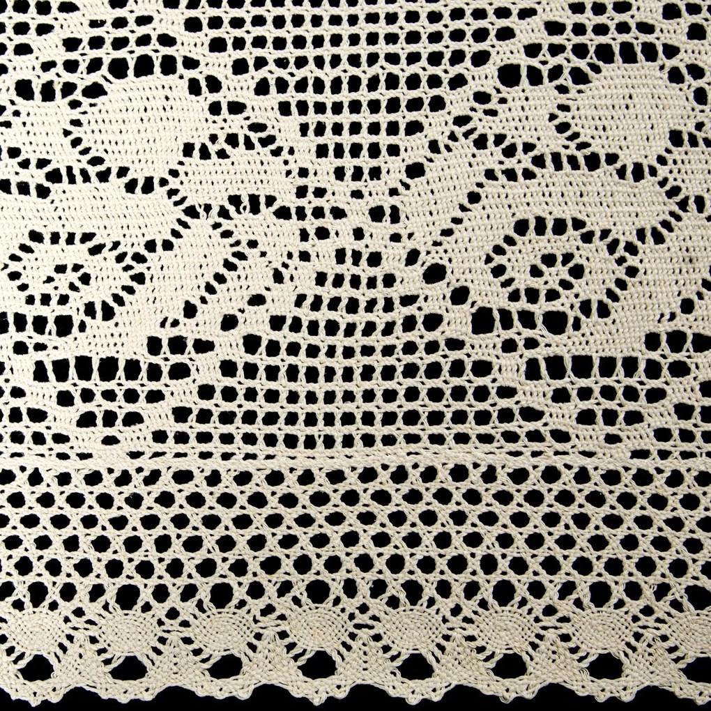 AŽÚROVÝ OBRUS ROSALY 85X85 CM SVETLOBÉŽOVÝ