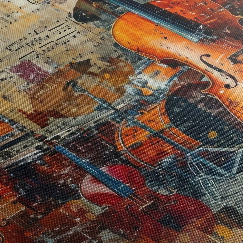 Obraz - Hudobné nástroje (90x60 cm)