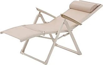 DEOKORK Hliníkové kreslo relaxačné MALTA (ivory)