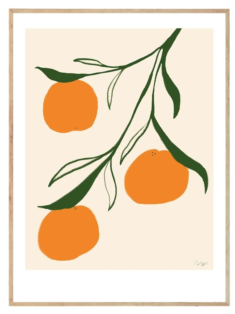 THE POSTER CLUB Autorský plagát Orange by Anna Mörner 30 x 40 cm