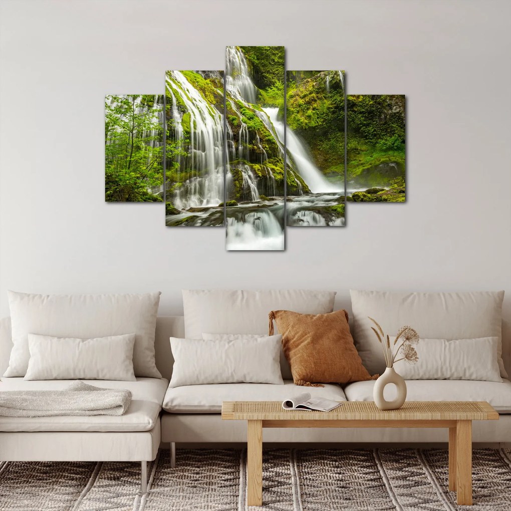 Obraz - Vodopád, Wind River Valley (150x105 cm)