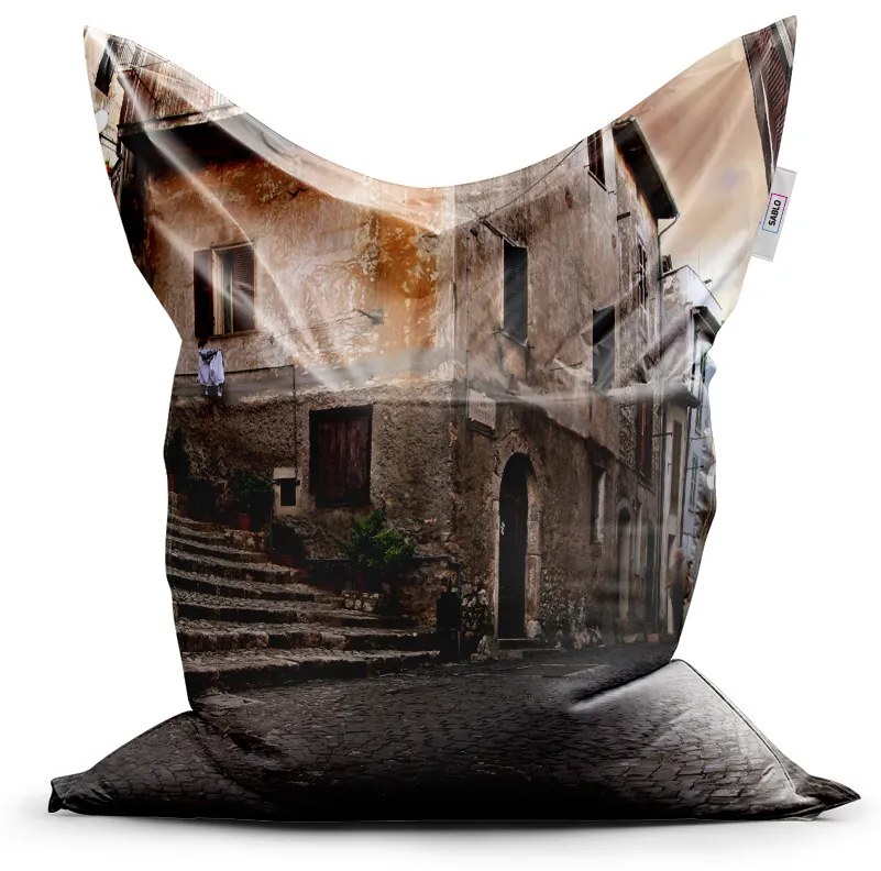 Sablio Sedací vak Starý dom 2 - 150x100 cm