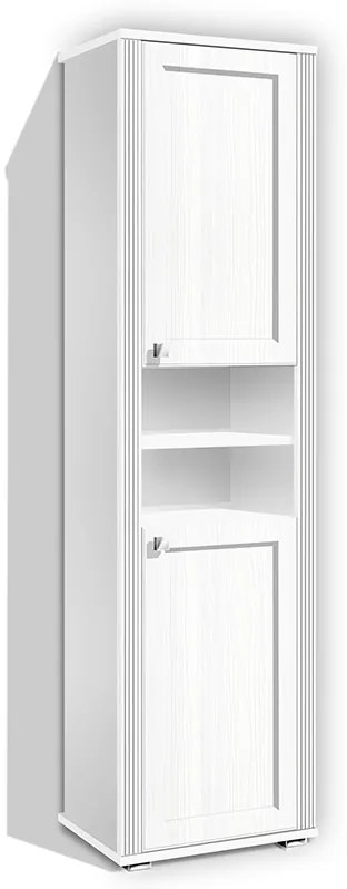 Kúpeľňová skrinka Retro KR 16 vysoká farba lamina: biela 113