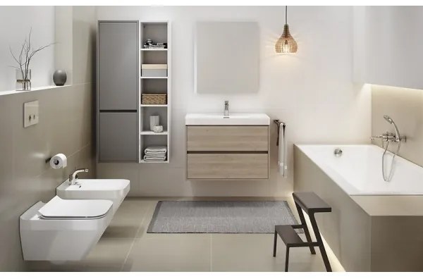 Cersanit S924-008 - Kúpeľňová skrinka pod umývadlo CREA 59,4x44,7 cm dub