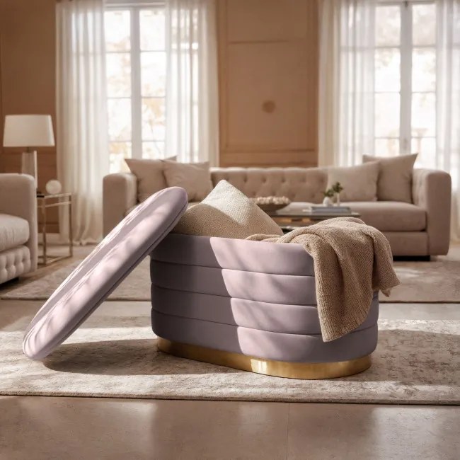 Taburetka BELLA pudrovo ružová