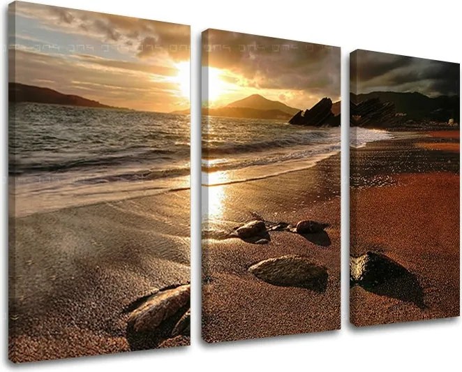Obraz na stenu 3 dielny ZÁPAD SLNKA ZS024E30