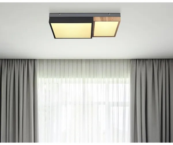 Globo 67286-30 - LED stropné svietidlo GUNDI LED/30W/230V hnedá/čierna