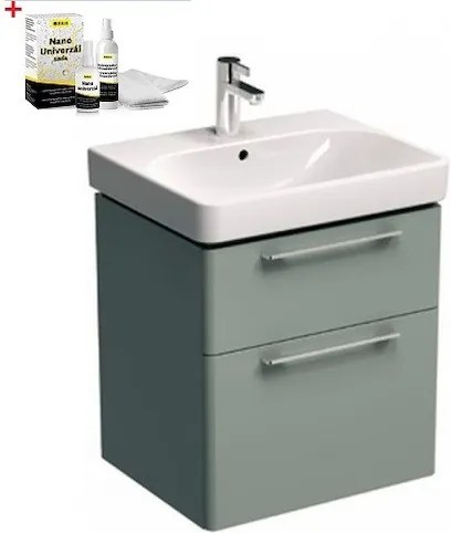 Kúpeľňová skrinka s umývadlom Kolo Kolo 60x71 cm v platinovej šedej farbe SIKONKOT60PS