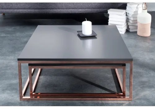 Konferenčný stôl 37733 2-Set Copper/Antracit  - Komfort-nábytok