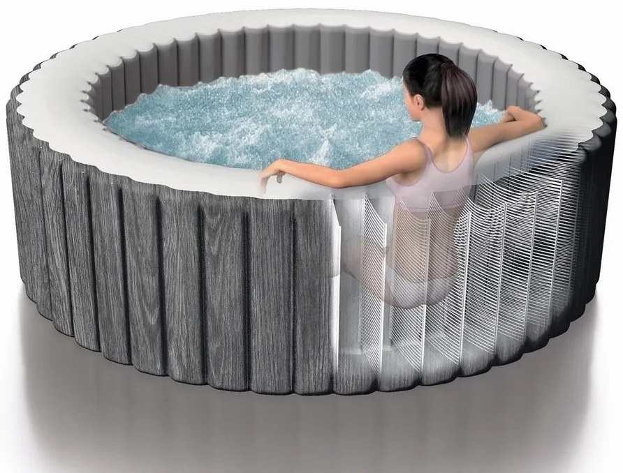 Intex | Vírivý bazén Pure Spa - Bubble Greywood Deluxe AP 6 + výhodný set príslušenstva | 19900146