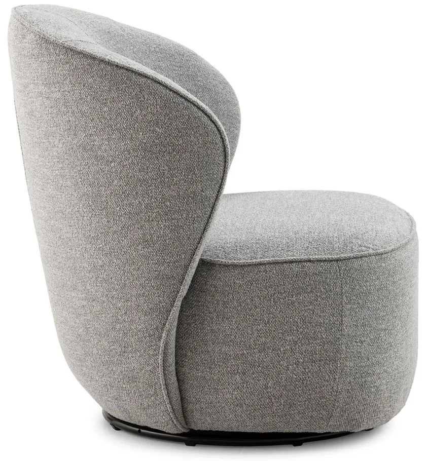 Svetlosivé otočné kreslo Edna – MOME