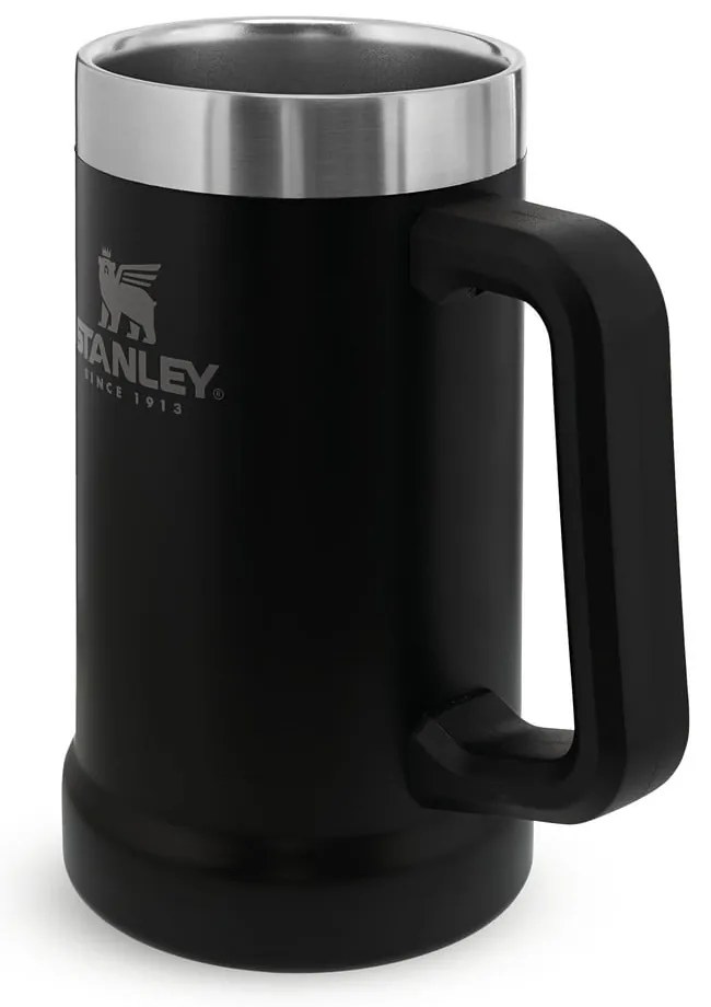 Čierny termo hrnček z nehrdzavejúcej ocele 700 ml The Big Grip Beer Stein Black – Stanley