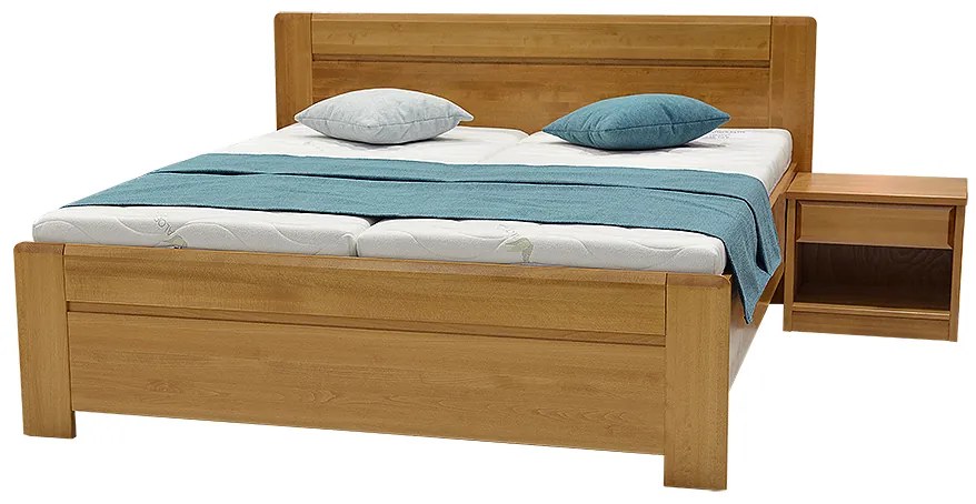 FINES drevená posteľ ELINOR 180x200 buk