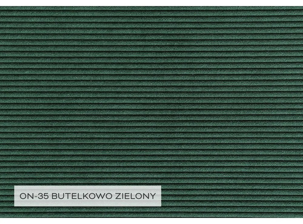 Tmavozelená menčestrová rozkladacia rohová pohovka (ľavý roh) Lofty Lilly – Miuform