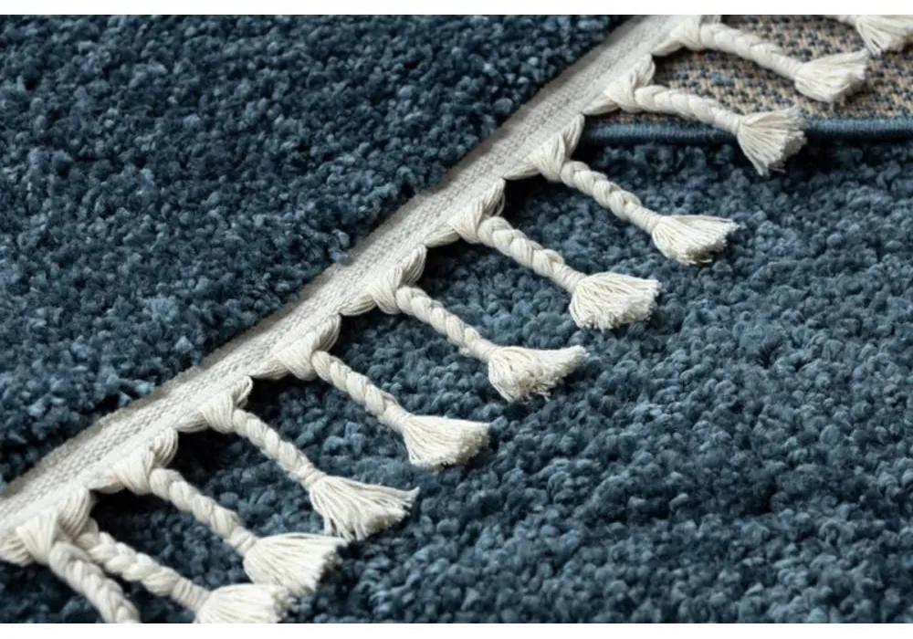 Kusový koberec Shaggy Berta modrý 200x290cm