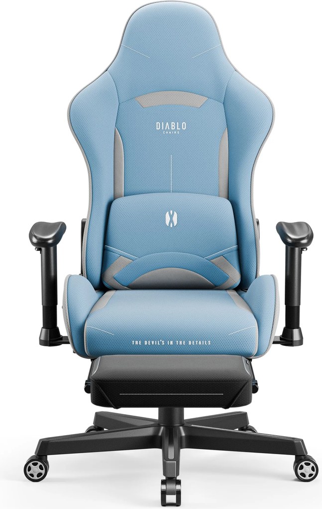 Textilné herné kreslo Diablo X-Starter modré