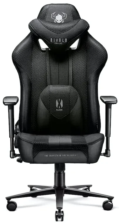 Látkové herné kreslo Diablo X-Player 2.0 King Size: čierne Diablochairs