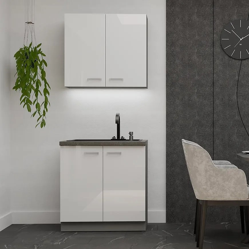 Kuchynská Linka Bianka 80 cm bez pracovnej dosky