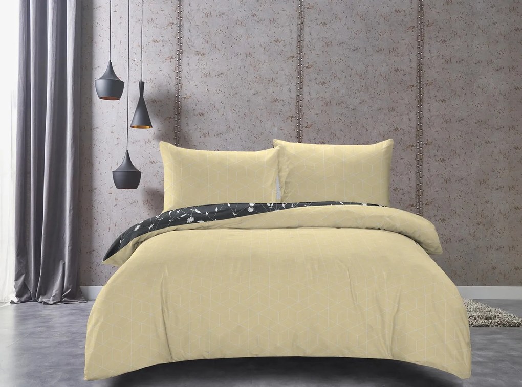 Decoking Francúzske saténové obliečky, 140x200 / 200x220 cm, Dandelion Rozměry: 200 x 220 cm + 2x 70 x 90 cm