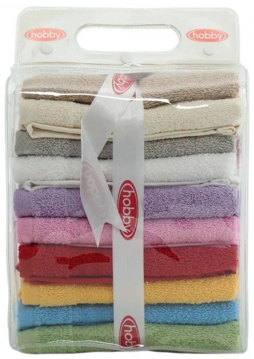 Súprava 10 uterákov RAINBOW 30x50 cm viacfarebná