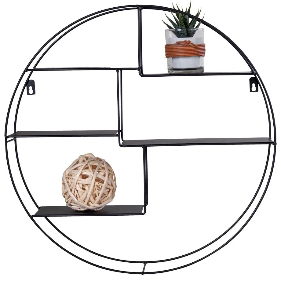 Čierna Regál Genk 10 × 47 × 47 cm HOUSE NORDIC