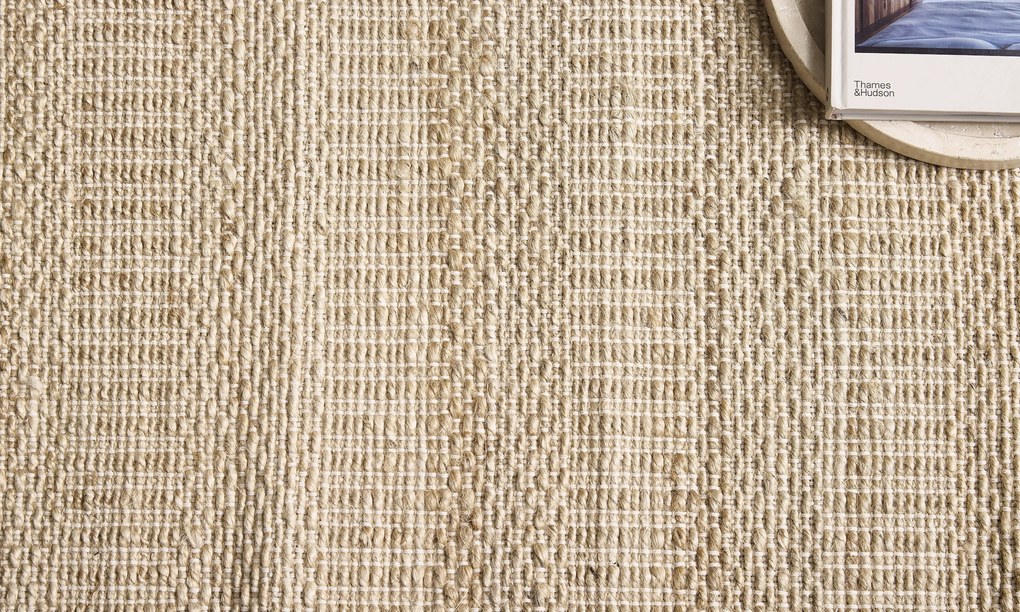 Diamond Carpets India, Ručne viazaný kusový koberec Clover J 22 Natural, 240x300, béžová, chodba / predsieň