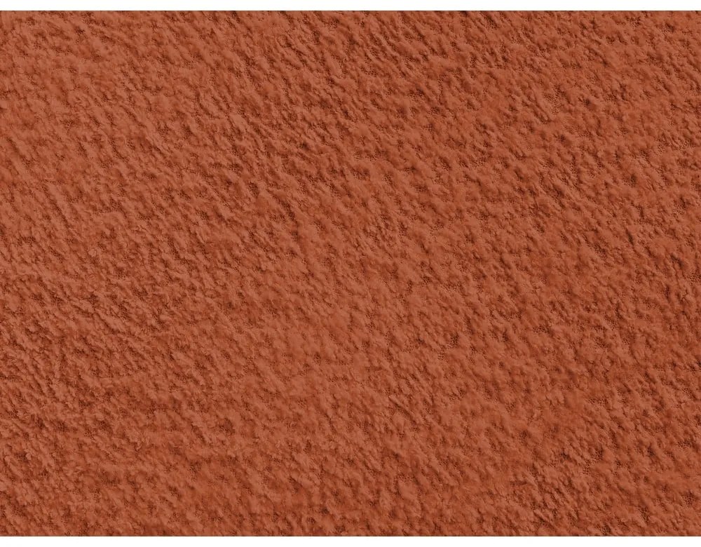 Terakotová podnožka z textílie buklé Annecy – Bobochic Paris