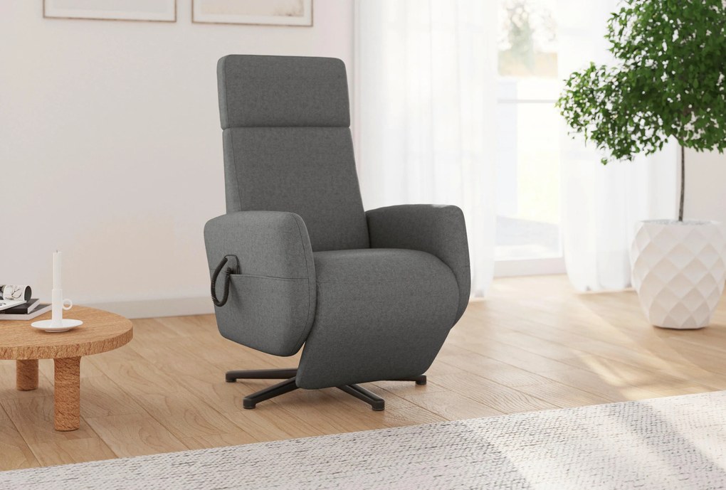 XXXLutz RELAXAČNÉ KRESLO, textil, tmavosivá Sit & More - Online Only obývacie izby - 0001440161L1
