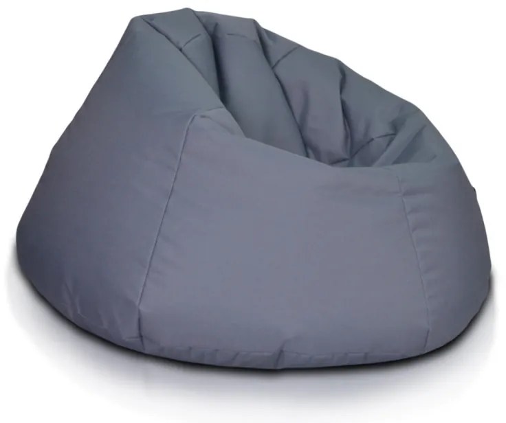 INTERMEDIC SK - Sedací vak Relax 110x70 cm | kreslo na oddych z ekokože alebo polyesteru, 300 l Farba: NC06 - Modrá svetlá (Polyester)