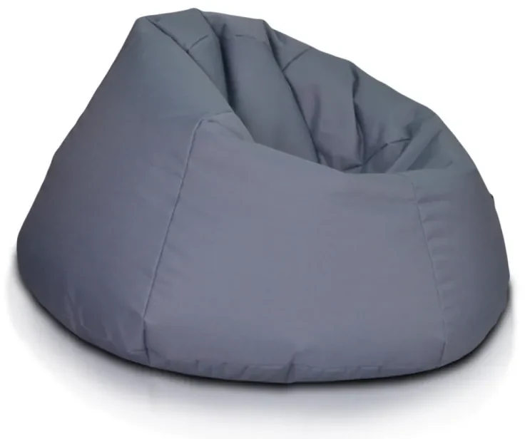 INTERMEDIC SK - Sedací vak Relax 110x70 cm | kreslo na oddych z ekokože alebo polyesteru, 300 l Farba: NC08 - Modrá tmavá (Polyester)