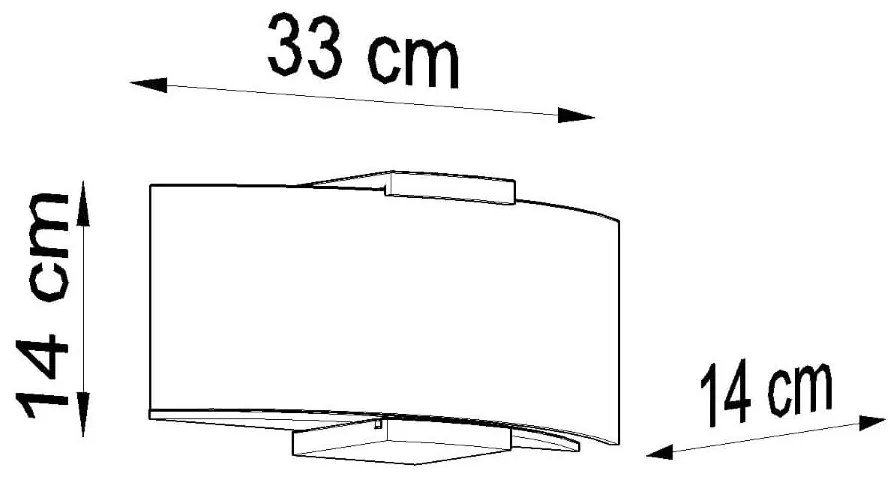 Biele nástenné svietidlo Eva – Sollux